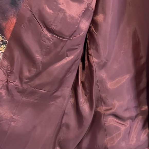 ANTHRACITE jacket with floral design. Size 14 - Picture 8 of 10